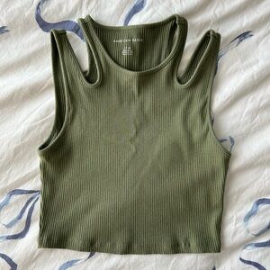 American Eagle Shoulder Cutout Tank Top